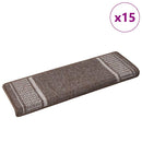Selvklæbende Trappemåtter 15 stk. 65 x 21 x 4 cm Skridsikker