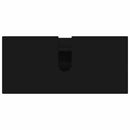 Badeværelsesmøbel sæt med skuffe 2 pcs Sort Samlet træ og metal