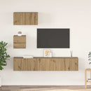 TV-møbelsæt Vægmonteret 3 pcs Artisan Egetræ Konstrueret træ