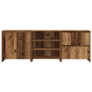 Sideboard 3 pcs Gammelt træ 70 x 41 x 75 cm Konstrueret træ