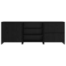 Sideboard 3 pcs Sort eg 70 x 41 x 75 cm Konstrueret træ
