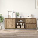 Sideboard 3 pcs Artisan Egetræ 70 x 41 x 75 cm Konstrueret træ