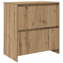 Sideboard 3 pcs Artisan Egetræ 70 x 41 x 75 cm Konstrueret træ