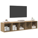 TV Skab Sæt Vægmonteret 2 pcs Artisan Egetræ Konstrueret træ