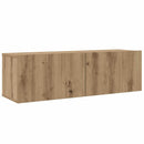 Væg TV Skab Vægmonteret 4 pcs Artisan Egetræ Konstrueret træ