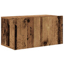 TV-møbelsæt Vægmonteret 10 pcs Gammelt træ 30,5 x 30 x 90 cm