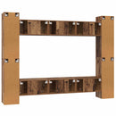 TV-møbelsæt Vægmonteret 10 pcs Gammelt træ 30,5 x 30 x 90 cm