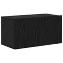 TV-møbelsæt 10 pcs Sort eg 30,5 x 30 x 90 cm Konstrueret træ