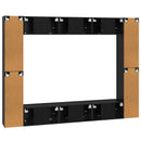 TV-møbelsæt 10 pcs Sort eg 30,5 x 30 x 90 cm Konstrueret træ