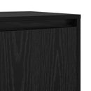 Sideboard 2 pcs Sort eg 70 x 41 x 75 cm Konstrueret træ