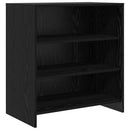 Sideboard 2 pcs Sort eg 70 x 41 x 75 cm Konstrueret træ