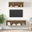 TV-møbelsæt Vægmonteret 2 pcs Artisan Egetræ Konstrueret træ