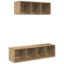TV-møbelsæt Vægmonteret 2 pcs Artisan Egetræ Konstrueret træ
