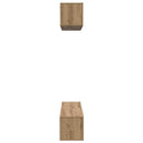 TV-møbelsæt Vægmonteret 4 pcs Artisan Egetræ Konstrueret træ