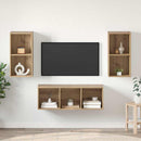 TV-møbelsæt Vægmonteret 3 pcs Artisan Egetræ Konstrueret træ