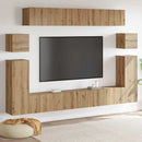 TV Enheder Vægmonteret 4 pcs Artisan Egetræ Konstrueret træ
