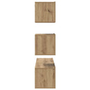 TV-møbelsæt Vægmonteret 4 pcs Artisan-eg Konstrueret træ