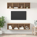 TV-møbelsæt Vægmonteret 3 pcs Artisan Egetræ Konstrueret træ
