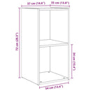 TV-møbelsæt 2 pcs Gammelt træ 37 x 35 x 72 cm Konstrueret træ