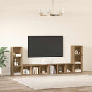 TV-møbelsæt Vægmonteret 4 pcs Artisan Egetræ 37 x 35 x 107 cm