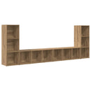 TV-møbelsæt Vægmonteret 4 pcs Artisan Egetræ 37 x 35 x 107 cm
