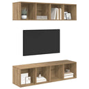 TV-møbelsæt Vægmonteret 2 pcs Artisan Egetræ 37 x 37 x 142,5 cm