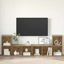 TV-møbelsæt Vægmonteret 4 pcs Artisan Egetræ 37 x 37 x 72 cm