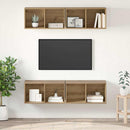TV-møbelsæt Vægmonteret 4 pcs Artisan Egetræ 37 x 37 x 72 cm