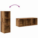 TV-møbelsæt 4 pcs Gammelt træ 37 x 37 x 107 cm Konstrueret træ