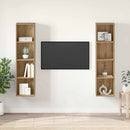 TV-møbelsæt 2 pcs Brun 37 x 37 x 142,5 cm Konstrueret træ