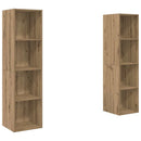 TV-møbelsæt 2 pcs Brun 37 x 37 x 142,5 cm Konstrueret træ