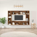 TV-møbelsæt 4 pcs Brun 37 x 37 x 142,5 cm Konstrueret træ