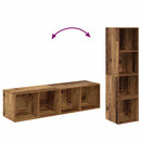 TV-møbelsæt 4 pcs Brun 37 x 37 x 142,5 cm Konstrueret træ