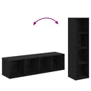 TV-møbelsæt 4 pcs Sort 37 x 37 x 142,5 cm Konstrueret træ