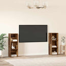 TV-møbelsæt 2 pcs Gammelt træ 107 x 35 x 37 cm Konstrueret træ