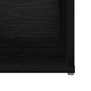 TV-møbelsæt 2 pcs Sort eg 107 x 35 x 37 cm Konstrueret træ
