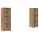 TV-møbelsæt Vægmonteret 2 pcs Artisan Egetræ 107 x 35 x 37 cm