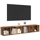 TV-møbelsæt 2 pcs Gammelt træ 37 x 35 x 107cm Konstrueret træ