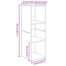 TV-møbelsæt 2 pcs Gammelt træ 37 x 35 x 107cm Konstrueret træ