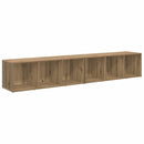TV-møbelsæt Vægmonteret 2 pcs Artisan Egetræ 37 x 35 x 107cm