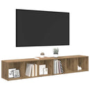 TV-møbelsæt Vægmonteret 2 pcs Artisan Egetræ 37 x 35 x 107cm