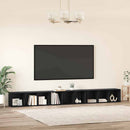TV-møbelsæt 3 pcs Sort eg 37 x 35 x 107 cm Konstrueret træ