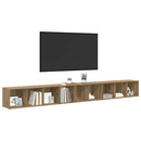 TV-møbelsæt Vægmonteret 3 pcs Artisan Egetræ 37 x 35 x 107 cm