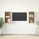 TV-møbelsæt Vægmonteret 2 pcs Artisan Egetræ 37 x 37 x 72 cm