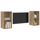 TV-møbelsæt Vægmonteret 2 pcs Artisan Egetræ 37 x 37 x 72 cm