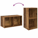 TV-møbelsæt 2 pcs Gammelt træ 72 x 35 x 36,5 cm Konstrueret træ