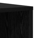 TV-møbelsæt 2 pcs Sort eg 72 x 35 x 36,5 cm Konstrueret træ