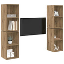 TV-møbelsæt Vægmonteret 4 pcs Artisan Egetræ 37 x 37 x 72 cm