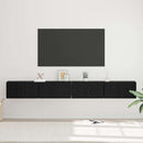 TV-møbelsæt 4 pcs Sort eg 60 x 30 x 30 cm Konstrueret træ