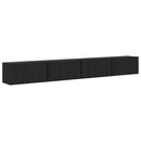 TV-møbelsæt 4 pcs Sort eg 60 x 30 x 30 cm Konstrueret træ